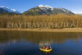 CANADA, British Columbia, Squamish, Brackendale Eagle Reserve, rafting on Squamish river, CAN83JPL