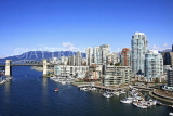 CANADA, British Columbia, VANCOUVER, Burrard bridge, Granville Island, buildings, downtown, CAN888JPL