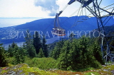 CANADA, British Columbia, VANCOUVER, Grouse Mountain scenery and cable car, CAN918JPL