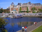 CANADA, British Columbia, Vancouver Island, VICTORIA, Inner Harbour and Empress Hotel, CAN633JPL