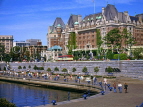 CANADA, British Columbia, Vancouver Island, VICTORIA, Inner Harbour and famous Empress Hotel, CAN546JPL