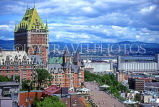 CANADA, Quebec, QUEBEC CITY, city view and Chateau Frontenac, CAN261JPL