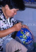CHINA, Cloisonne Ware (copper-body), artist working on vase, traditional crafts, CH1280JPL