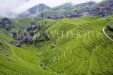 CHINA, Guangxi Province, Guilin, Longji, Ping An terracded rice (paddy) fields, CH1485JPL