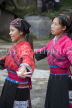 CHINA, Guangxi Province, Guilin, Red Yao women dancing, CH1529JPL