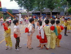 CHINA, Hebei Province, CHENGDE, children at a kindergarten, rehearsing for Int Children's Day, CH1398JPL