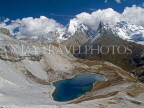 CHINA, Sichuan Province, Yading National Park, high altitude turquoise lake and alpine scenery, CH1506JPL