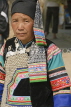 CHINA, Yunnan Province, Yuanyang, Hani (Akha) hill tribe woman, CH1623JPL