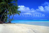 COOK ISLANDS, Aitutaki Islands, Moturakau Island, and beach, CI877JPL