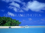 COOK ISLANDS, Aitutaki Islands, Moturakau Island, and seascape, CI616JPL