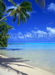 COOK ISLANDS, Aitutaki Islands, Moturakau Island, beach and coconut tree, CI624JPL