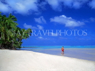 COOK ISLANDS, Aitutaki Islands, Moturakau Island, beach and seascape, CI608JPL