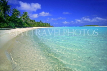 COOK ISLANDS, Aitutaki Islands, Moturakau Island, beach and seascape, CI870JPL
