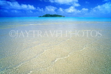 COOK ISLANDS, Aitutaki Islands, Moturakau Island beach, and Rapota Island, CI813JPL