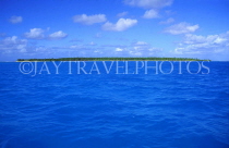 COOK ISLANDS, Aitutaki Islands, seascape and small islet, CI903JPL