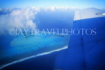 COOK ISLANDS, Aitutaki Islands, view from light aircraft, CI886JPL