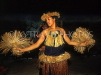 COOK ISLANDS, Rarotonga, Maori cultural dancer, CI736JPL