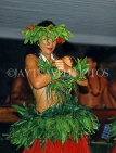 COOK ISLANDS, Rarotonga, cultural dancer, CI112JPL