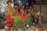 COOK ISLANDS, Rarotonga, cultural show musicians, CI161JPL