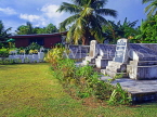COOK ISLANDS, Rarotonga, family cemetery in garden, CI722JPL