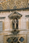 CROATIA, Dubrovnik, Old Town, Sponza Palace, St Blaise statue, CRO467JPL