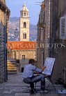CROATIA, Dubrovnik, Old Town, artist painting, CRO378JPL