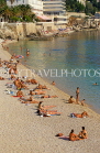 CROATIA, Dubrovnik, beach by the Old Town area, and sunbathers, CRO454JPL