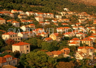 CROATIA, Dubrovnik, town centre, hilltop houses, evening light, CRO469JPL