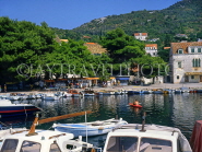 CROATIA, Elaphite Islands (Dubrovnik Coast), LOPUD, waterfront and boats, CRO369JPL