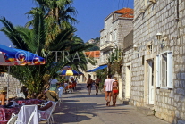 CROATIA, Elaphite Islands (Dubrovnik Coast), LOPUD, waterfront street, CRO383JPL