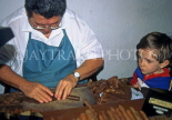 CUBA, Havana, man hand making cigars, CUB1033JPL