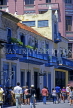 CUBA, Havana, old town houses with balconies, Obispo Street, CUB128JPL