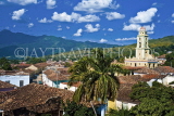CUBA, Trinidad, old town, and Belltower of Luncha Contra Bandidos Museum, CUB366JPL