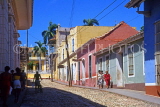 CUBA, Trinidad, old town street, and houses, CUB308JPL