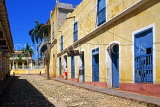 CUBA, Trinidad, old town street, and houses, CUB337JPL