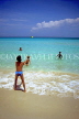 CUBA, Varadero, beach, children playing in the sea, CUB239JPL