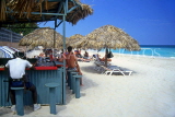 CUBA, Varadero, beach and beach bar, CUB156JPL