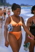 CUBA, Varadero, beach scene, Cuban woman, holidaymaker, CUB218JPL