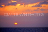 CUBA, Varadero, sunset over horizon, CUB330JPL