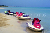 CUBA, Varadero, waterscooters on beach, CUB263JPL