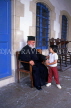 CYPRUS, Larnaca, Ayios Lazarus Church, priest talking to child, CYP112JPL