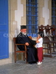 CYPRUS, Larnaca, Ayios Lazarus Church, priest talking to child, CYP506JPL