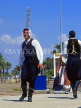 CYPRUS, Larnaca, cultural show, balancing glasse on head, CYP129JPL