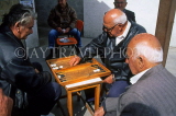 CYPRUS, Larnaca, old town, locals playing Backgammon (traditional pastime), CYP308JPL