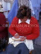 CYPRUS, Lefkara village, traditional Lace making, woman at work, CYP202JPL