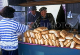 CYPRUS, Limassol, Limassol Market, fresh bread stall, sesame bread, CYP332JPL