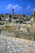 CYPRUS, Limassol area, Roman CURIUM (Kourion), ruins of the basilica, floor mosaics, CYP342JPL