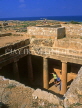 CYPRUS, Paphos, Kato Paphos, Tombs Of The Kings, tomb with Doric pillars, CYP260JPL