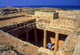CYPRUS, Paphos, Kato Paphos, Tombs Of The Kings, tomb with Doric pillars, CYP425JPL