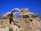 CYPRUS, Paphos, Kato Paphos, ruins of SARANTA KOLONES castle, CYP249JPL